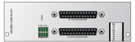 Soundcraft ViO-AES 16-Channel AES/EBU I/O Card for Vi Series Consoles RS2422SP