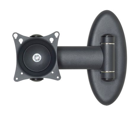 Premier Mounts AM50S-B Single Arm Swingout Mount for Flat Panel Displays up to 50 lbs AM50S-B