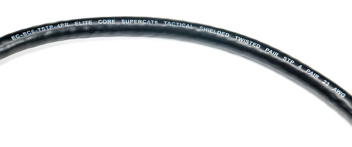 Elite Core SUPERCAT6-S-CS-30 30' Ultra Rugged Shielded Tactical CAT6 Cable With CS45 Connectors