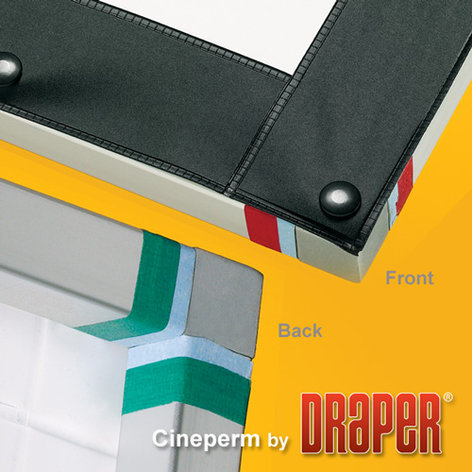 Draper 250125FN 36" X 64" Cineperm Matt White Fixed Projection Screen