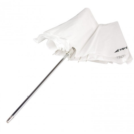 Westcott 2001-WESTCOTT 43" Optical White Satin Collapsible Umbrella (109.2 Cm)