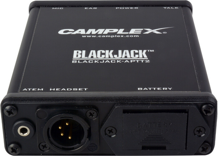 Camplex BLACKJACK-APTT2 ATEM Headset Belt Clip Adapter, 4-Pin MXLR