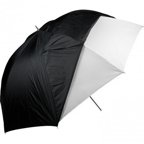 Westcott 60" White Satin Umbrella With Removable Black Cover 2021