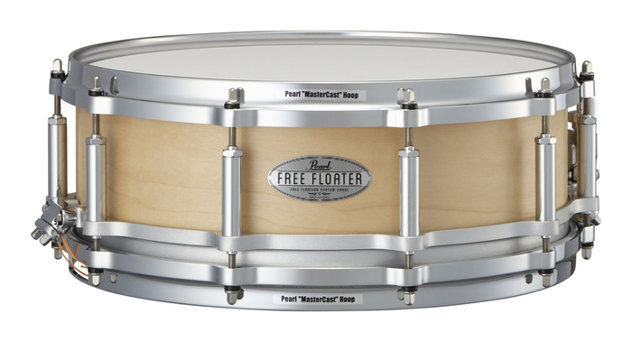 Pearl Drums FTMM1450321 Task-Specific Free Floating 14"x5" Snare Drum, Natural Maple
