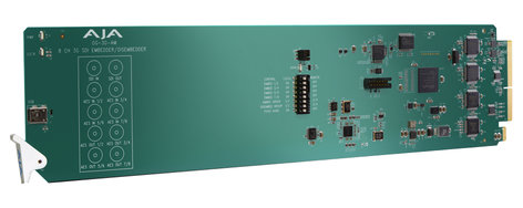 AJA Video Systems Inc OG-3G-AM openGear 8-Channel AES Embedder/Disembedder OG-3G-AM