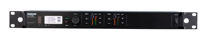 Shure ULXD4D-X52 Dual-Channel Digital Wireless Receiver, X52 Band