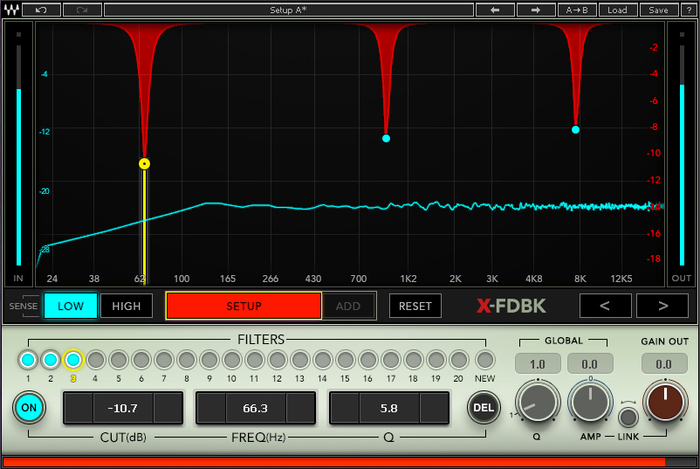 Waves X-FDBK Feedback Eliminator Plug-in (Download)