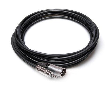 Hosa MMX-025 Camcorder Microphone Cable, Hosa 3.5 mm TRS to Neutrik XLR3M MMX-025