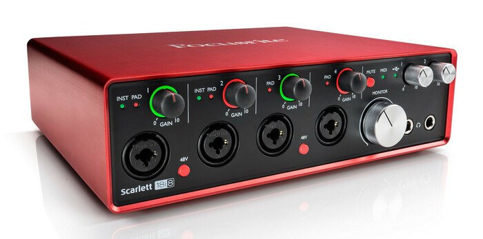 Focusrite Scarlett 18i8 18x8 USB Audio Interface, 2nd Generation