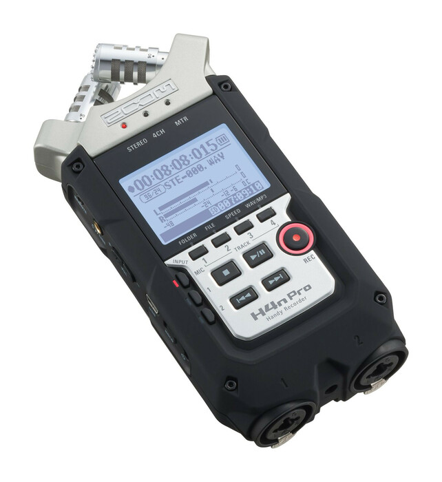 Zoom H4n Pro 4-track Portable Handheld Audio Recorder With Adjustible X/Y Microphone