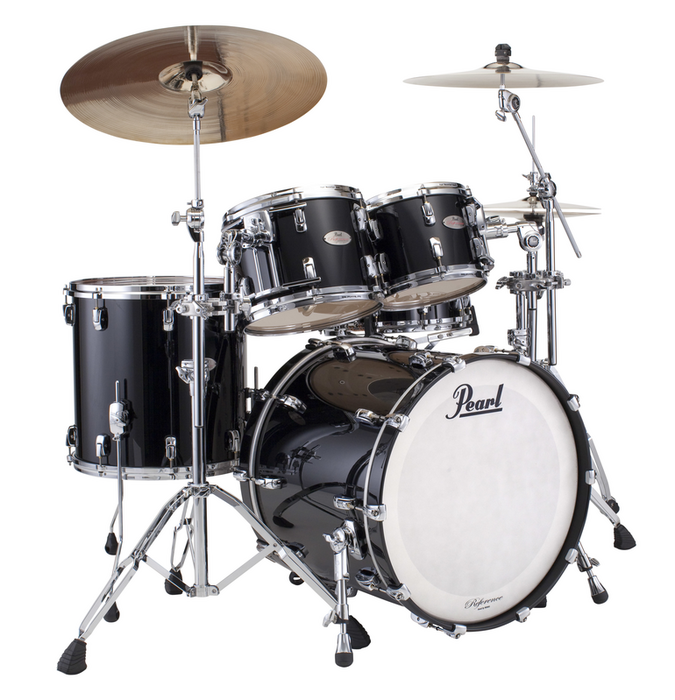 Pearl Drums RFP924XSP/103 4-Piece Reference Pure Shell Pack in Piano Black RFP924XSP/103