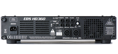 EBS EBS-HD360 Bass Amp Head, 360 Watts