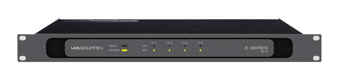 Lab Gruppen E 5:4 4-Channel Amplifier, Delivering 4x125 W At 4, 8, Or 16 Ohms Or 70 Vrms E5-4