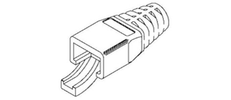 Belden CB8MMBK-B100 100-Pack of 8mm Boots for RJ45 Connectors, Black CB8MMBK-B100