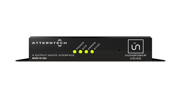 Attero Tech unD4O 4-Channel Output Interface, PoE Or 24 VDC