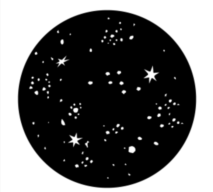 Apollo Design Technology ME-1093 Dense Starry Night Steel Gobo ME-1093