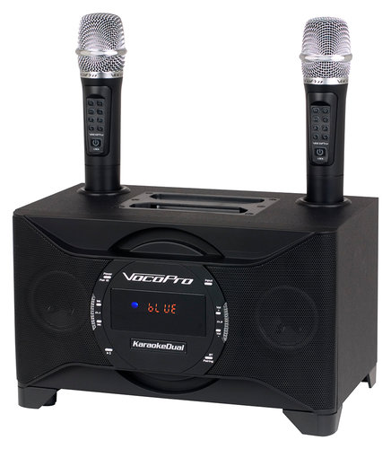VocoPro KaroakeDual 100W Tablet/Smart TV Karaoke System with Dual Wireless Micro KARAOKE-DUAL