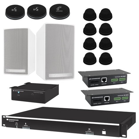 Sennheiser TeamConnect System Bundle Large For Fixed Applications Team Connect System Package For Up To 16 Participants TEAMCONNECT-L-FIX