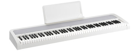 Korg B1WH 88-Key Digital Piano with Weighted Hammer Keyboard Action, White B1WH