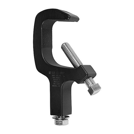 The Light Source MAB-Z Mega Clamp With Zinc-Plated Bolt, Black