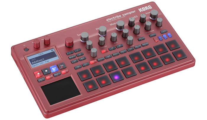 Korg Electribe Sampler - Metallic Red 16-Part Sample Sequencer With Velocity-Sensitive Pads, Effects And Patterns