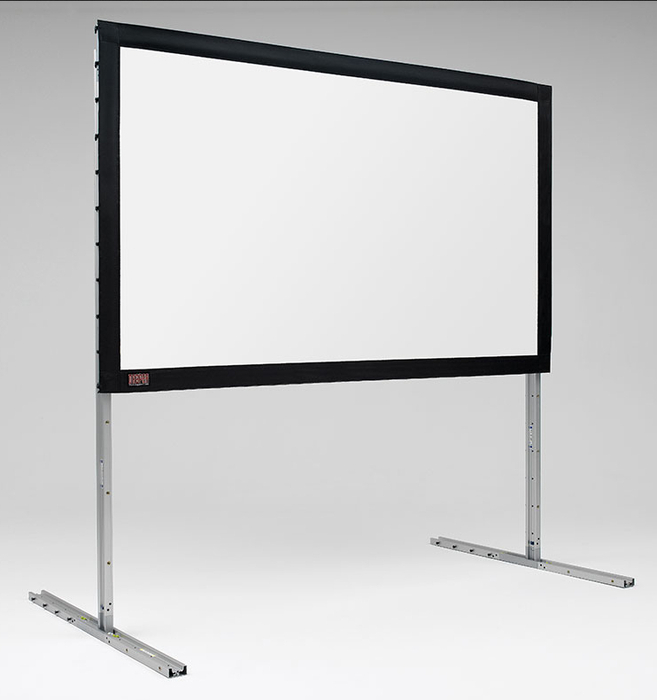 Draper 385069 75" X 120" FocalPoint Matt White Portable Projection Screen, Silver Frame