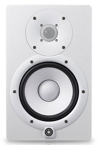 Yamaha HS7IW White Bi Amplified Monitor Speaker with 6.5" LF (60W) Cone, 1" HF (35W) Dome Installation Speaker HS7IW