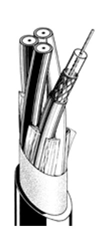 Canare V5-3C-500M 1640 ft 5-Channel 75 Ohm V-3C Series Video Coaxial Cable V5-3C-500M