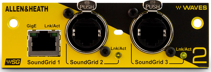 Allen & Heath M-WAVES2-A Waves SoundGrid Interface Card Version 2, 64 In / 64 Out M-WAVES2-A