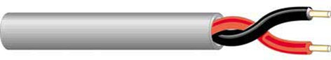 West Penn 224-BY-FOOT 2-Conductor 18AWG Communication Cable with Gray Jacket By The Foot 224-BY-FT-WEST-PENN