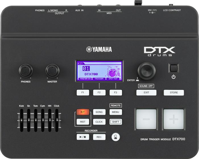 Yamaha DTX760K Electronic Drum Set 5-Piece Kit With TCS Snare And Tom Pads, 3 Cymbals And DTX700 Module