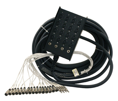 RapcoHorizon Music S12X0-200 200 ft S Series Fan to Box Microphone Snake with 12 XLR Inputs and No Returns S12X0-200