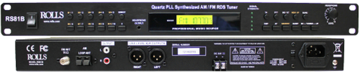 Rolls RS81B Digital AM/FM Tuner with Remote RS81B