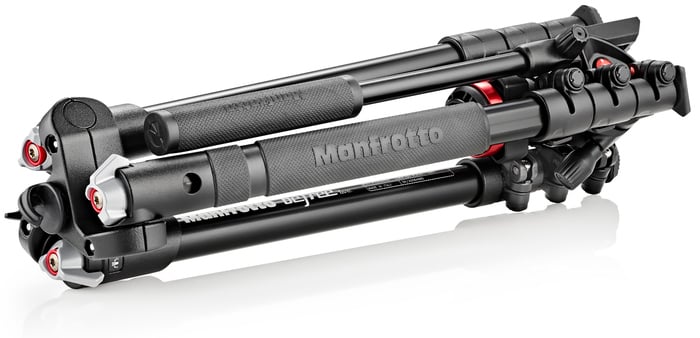 Manfrotto MVKBFR-LIVEUS BeFree Live Fluid Video Head, Tripod And Case Bundle