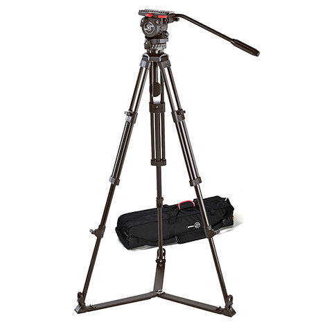 Sachtler 0371 System FSB 4 / 2 D Fluid Head FSB 4 System With Ground Spreader And Padded Bag