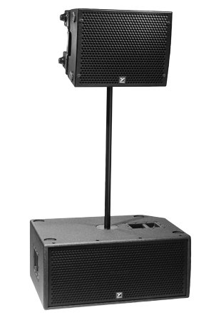 Yorkville PSA1SF 2x12" Compact 8 Fly Points Subwoofer, 2800W