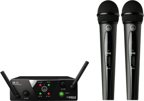 AKG WMS40-VOCAL-MINI-2 Wireless System, 2-Ch, Vocal WMS40-VOCAL-MINI-2