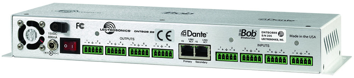 Lectrosonics DNTBOB88 Dante Interface With 8 IN, 8 OUT Line Level DNTBOB88