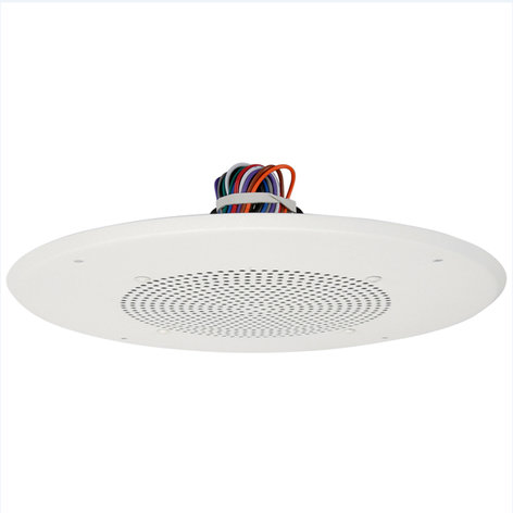 Quam C5/BU/W/VC 8" Ceiling Speaker, 25V/70.7V With Volume Control, Screw-Mount Round Baffle