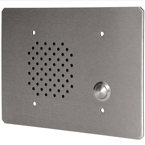 Quam CIS2/8 3-Gang Stainless Steel In-Wall Call-In Station with 8 Ohm Voice Coil CIS2/8