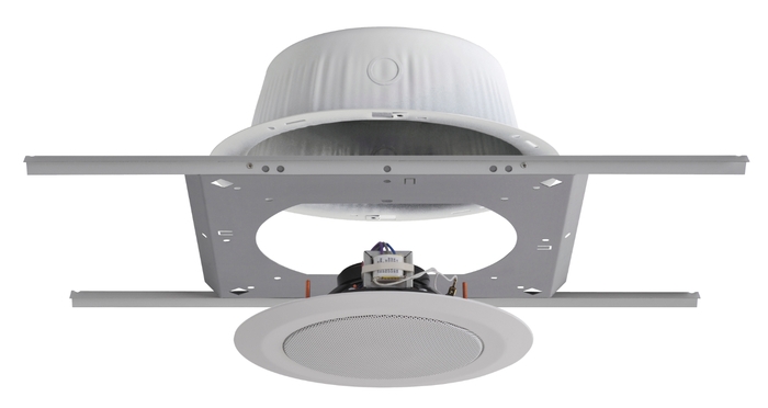 Quam SOLUTION 3 2x C10FX/BU/2WS Ceiling Speakers, 2x ERD8U Back Boxes, 2x SSB-6 Support Bridges, with QMount Brackets SOLUTION-3