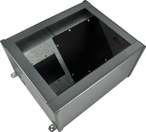 FSR, Inc FL-2000-2D Floor Box with Bracket Punched for (2) AC Duplexes FL-2000-2D