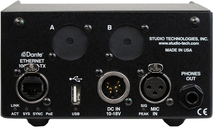 Studio Technologies M215 Announcer's Console, With 4 Headphone Input Channels, Dante