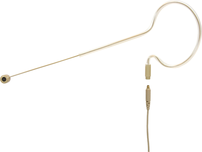 Galaxy Audio ESM8-UBG Uni-Directional Single Ear Headset Microphone, Beige, with Four Cables ESM8-UBG
