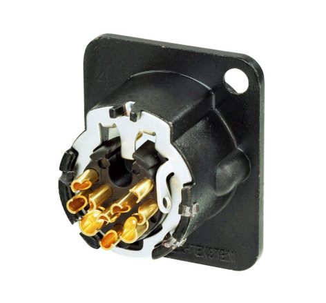 Neutrik NC10MD-LX-B 10-Pin D-Size Male XLR Panel Connector