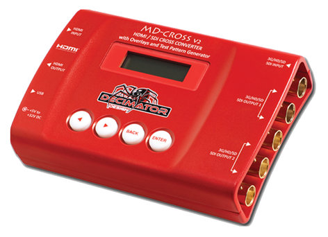 Decimator Design MD-CROSS V2 HDMI / 3G/HD/SD-SDI Cross Converter with Scaling and Frame Rate Conversion DEC-MD-CROSS