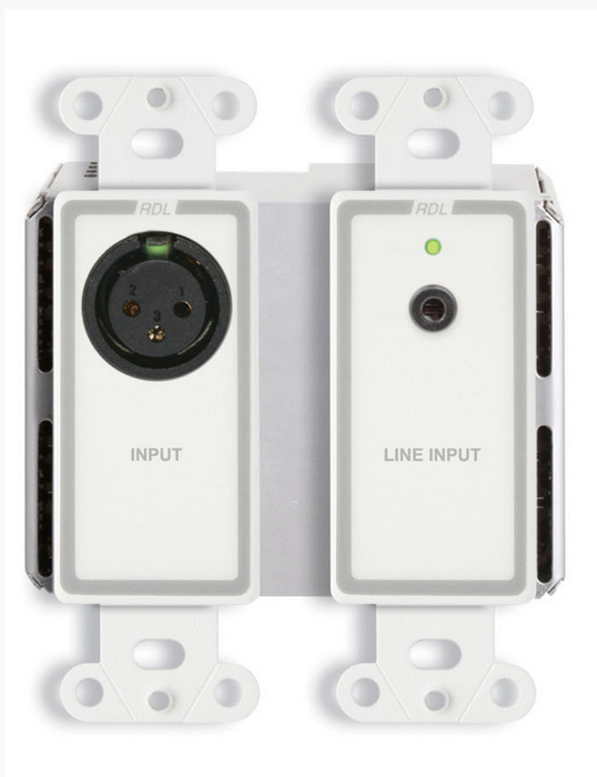 Radio Design Labs DDB-BN2ML Wall-Mounted Bi-Directional Mic/Line Dante Interface 2 x 2 DDB-BN2ML