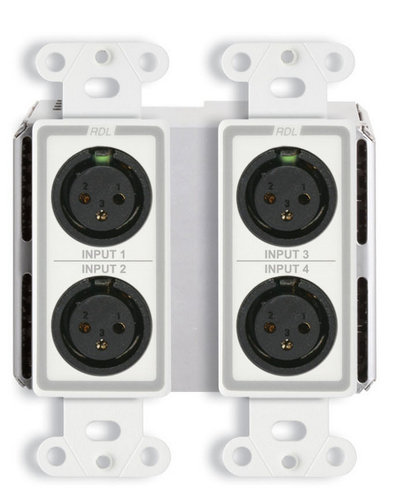Radio Design Labs DDB-BN40 Wall-Mounted Bi-Directional Mic/Line Dante Interface 4 x 2 DDB-BN40