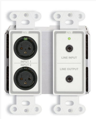 Radio Design Labs DD-BN31 Wall-Mounted Bi-Directional Mic/Line Dante Interface 4 x 4 DD-BN31