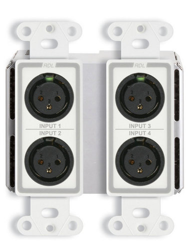 Radio Design Labs DD-BN40 Wall-Mounted Bi-Directional Mic/Line Dante Interface 4 x 2 DD-BN40